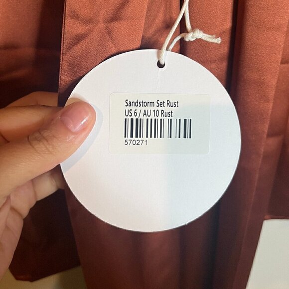 NWT Princess Polly 2 piece Sandstorm set in Rust - Picture 5 of 5